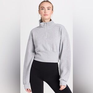 ALO Yoga Gray Quarter-Zip Sweatshirt